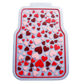 Rubber Latex Pure Material Universal Car Mat With Pink Lovely Pattern